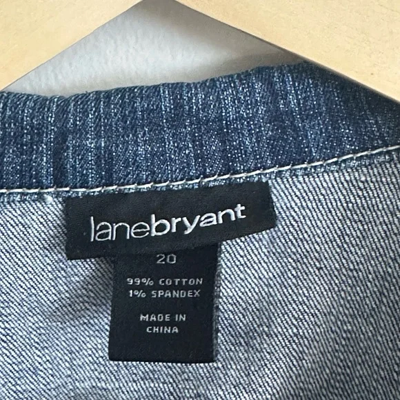 Lane Bryant Dark Blue Jean Jacket plus size 20 
Cropped - Picture 2 of 2